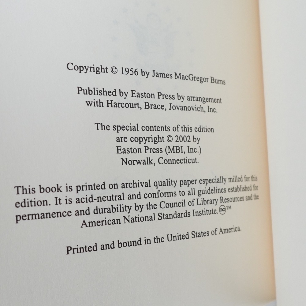 EASTON PRESS ROOSEVELT Volume 1 & 2 by James MacGregor Burns Leather Bound Set - Picture 9 of 16